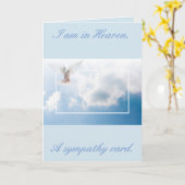 Je suis au Ciel une carte de sympathie (Fleur jaune)