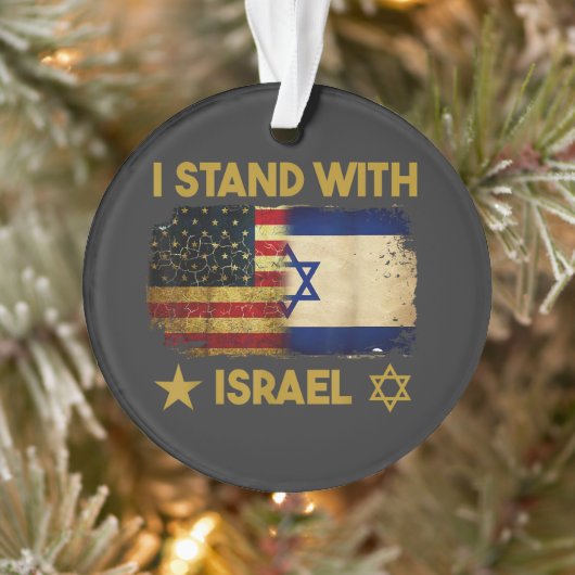Je suis avec Israël Drapeau Amérique (Arbre)