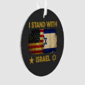 Je suis avec Israël Drapeau Amérique (devant)