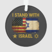 Je suis avec Israël Drapeau Amérique (dos)