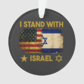 Je suis avec Israël Drapeau Amérique (devant)
