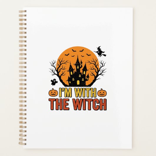 Je Suis Avec La Sorcière Design De Château Hallowe (Devant)