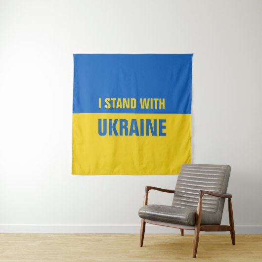 Je Suis Avec La Tapisserie De L'Ukraine (En situation)