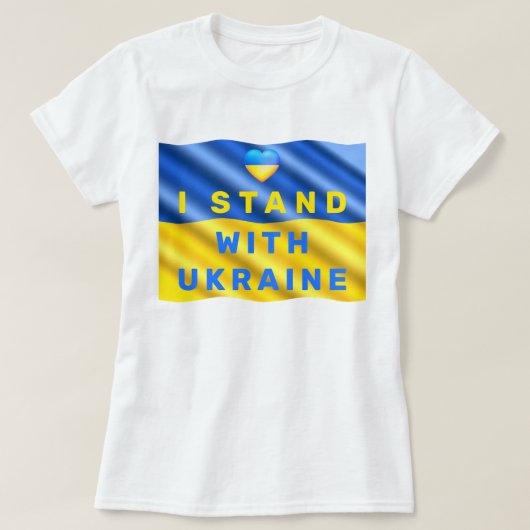 Je Suis Avec Le Drapeau Ukrainien T-shirt Ukraine (Design devant)