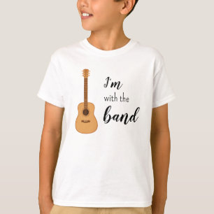 Je suis avec le groupe de T-shirt pour guitare aco