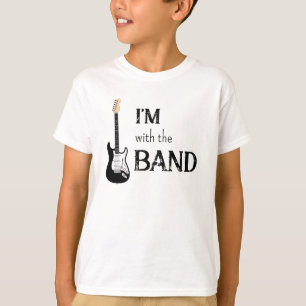 Je suis avec le groupe T-shirt enfant guitare élec