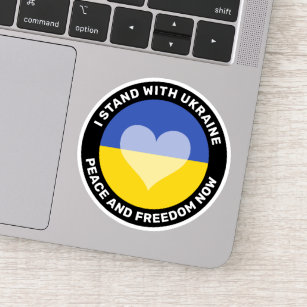 Je suis avec le Sticker anti-guerre ukrainien