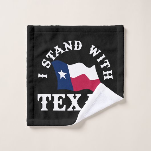 Je suis avec le Texas (Gant de toilette)