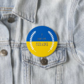 Je suis avec l'Ukraine ! ! ! Badge Rond De 7,5 Cm (En situation)