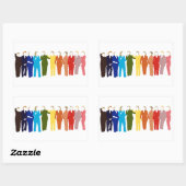 Je suis avec son Sticker Arc-en-ciel (Feuille)