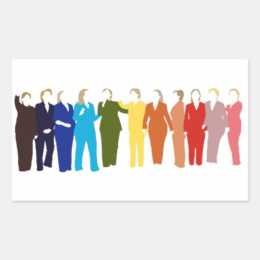 Je suis avec son Sticker Arc-en-ciel (Devant)