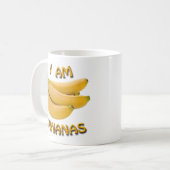 Je Suis Bananes Classique Café Blanc Mug (Devant gauche)