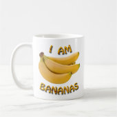 Je Suis Bananes Classique Café Blanc Mug (Gauche)