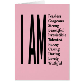 Je suis beau je suis magnifique je suis courageux