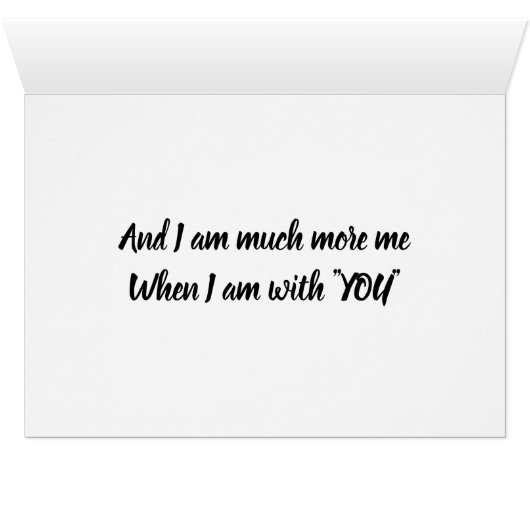 JE SUIS BEAUCOUP PLUS **LORSQUE JE SUIS AVEC VOUS* (Intérieur Horizontal (Bas))