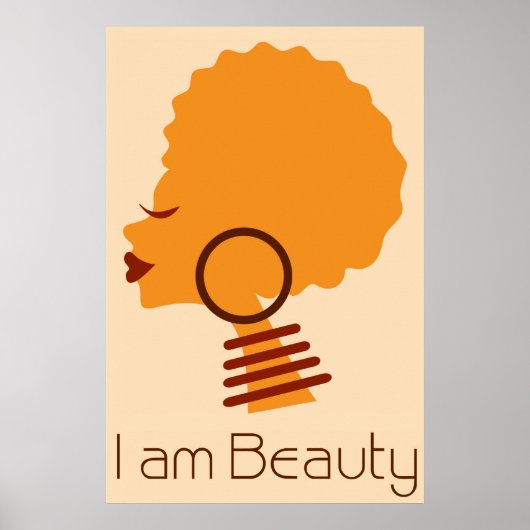 Je suis Beauty Natural Hair Poster (Devant)