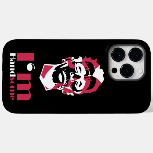 Je suis belle abstraite face Coque-Mate coque ipho (Verso (horizontal))