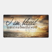 "Je suis béni d'exister" Motivation Affirmation (Recto)