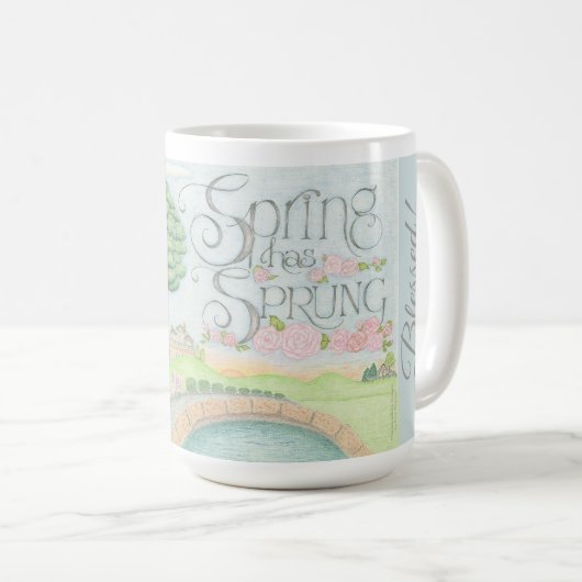 JE SUIS Béni ! Le printemps a Sprung café Mug (Devant droit)