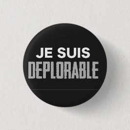 Je Suis betreurenswaardige Button (ronde)