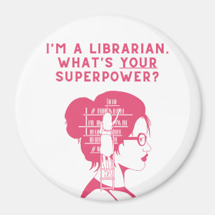 Je suis bibliothécaire - Aimant