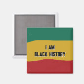 Je suis Black History Flag Magnet (Recto/Verso)