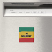 Je suis Black History Flag Magnet (In Situ (Lave-vaisselle))