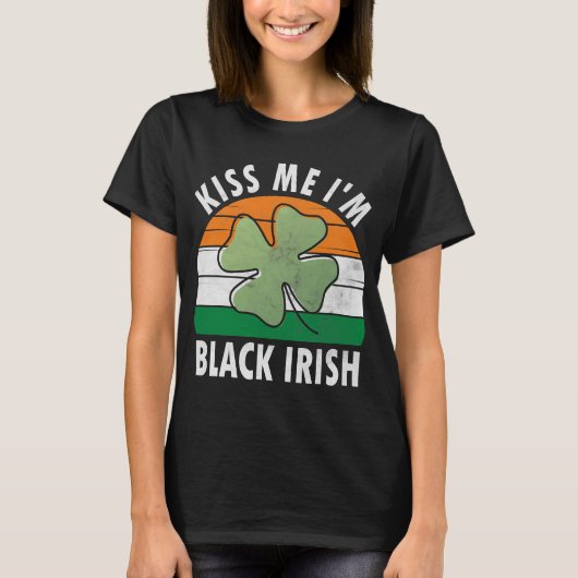 Je suis Black T-shirt irlandais drôle Saint Patric (Devant)