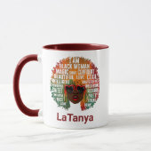 Je Suis Black Woman Magic Maroon Mug (Gauche)