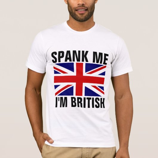 JE SUIS BRITANNIQUE Drôle T-Shirts (Devant)