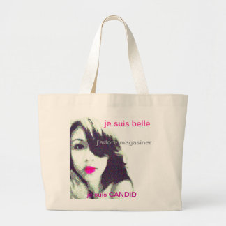 Je suis Candid Grote Tote Bag