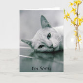 Je suis carte désolée de chat (Fleur jaune)