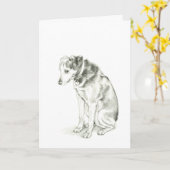 "Je suis" carte désolée de Dixie (Fleur jaune)