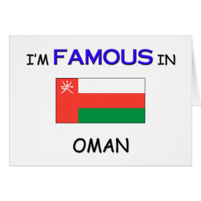 Je suis célèbre en OMAN (Devant horizontal)