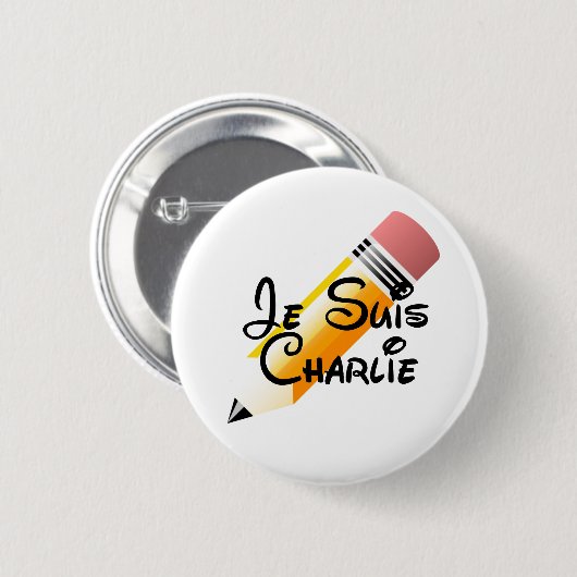 Je Suis Charlie Button (Voorkant /achterkant)