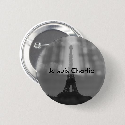 Je Suis Charlie Button (Voorkant /achterkant)