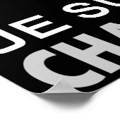 JE SUIS CHARLIE - mensen van nationale eenheid Poster (Hoek)