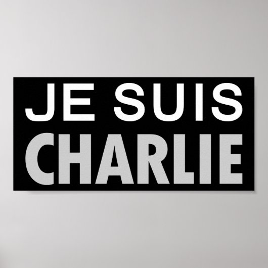 JE SUIS CHARLIE - mensen van nationale eenheid Poster (Voorkant)