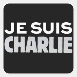Je Suis Charlie Vierkante Sticker