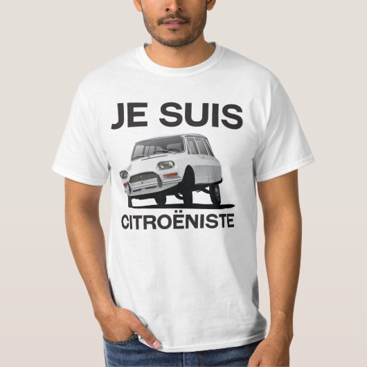 Je suis citroëniste - Citroën Ami 8 T-shirt (Voorkant)