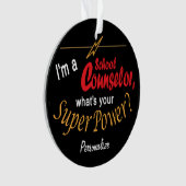 Je suis conseiller scolaire, quel est votre super- (devant)