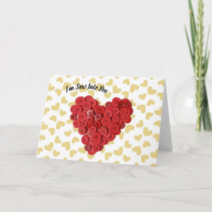Je suis couds dans vous la carte de Valentine