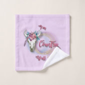 Je suis Country Y'all, Cowgirl (Gant de toilette)