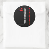 Je suis dans Slickline, Sticker filaire, Huile, Hu (Sac)