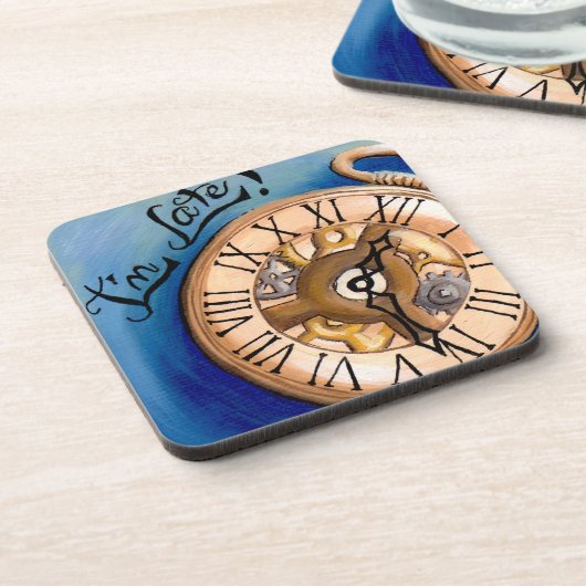 Je suis de défunts dessous de verre Alice dans des (Côté gauche)