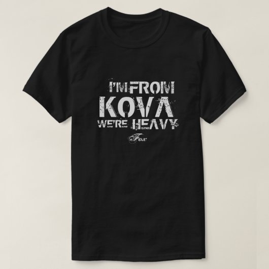 Je suis de T-shirt de Kova (Design devant)