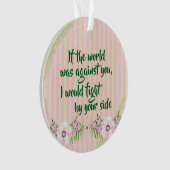 Je suis de votre côté Citation d'encouragement (devant)