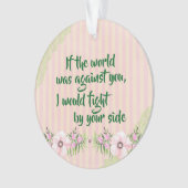 Je suis de votre côté Citation d'encouragement (devant)