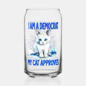 Je Suis Démocrate - Mon Chat Approuve (Verso)