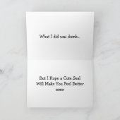 Je suis Désolé Carte (Intérieur)